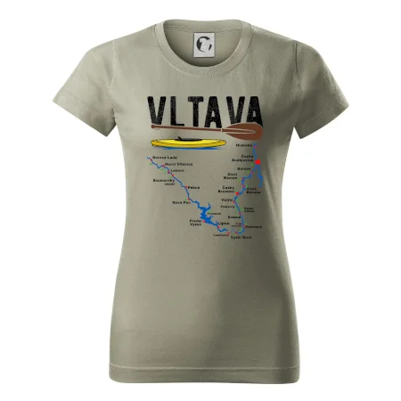 Mapa řeky Vltavy