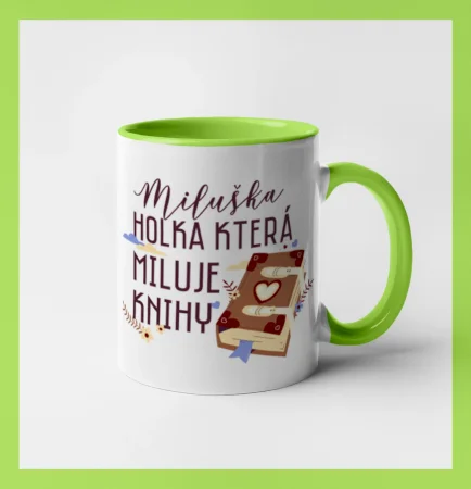 Kniha - Holka, která miluje knihy -  Vaše jméno