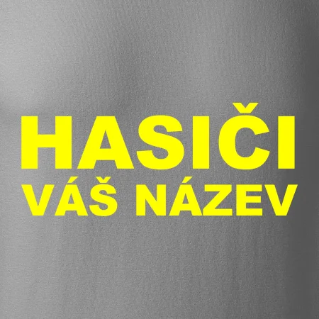 Hasiči - žlutý nápis - váš název sboru