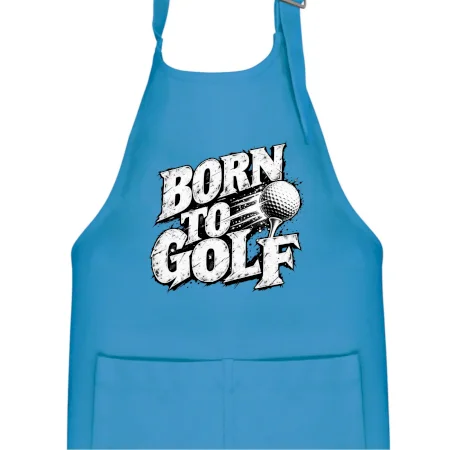 Born to golf černobílý drsný potisk
