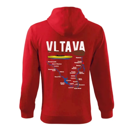 Mapa řeky Vltavy