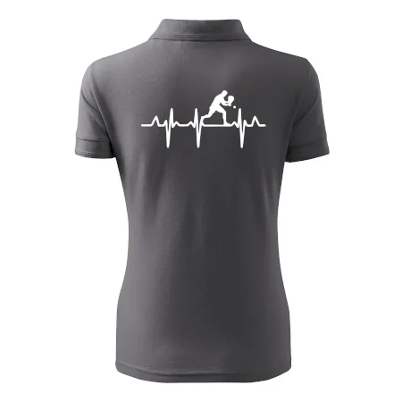 EKG stolní tenista stojící