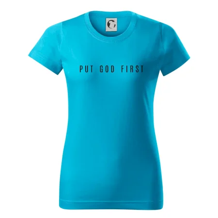 Put God first slabý nápis