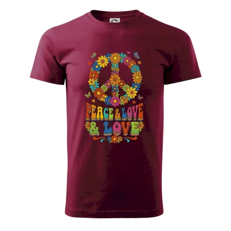 Peace and love - na výšku s květy