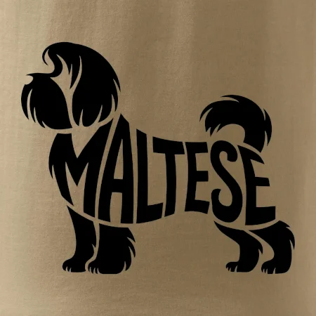 Maltézský psík nápis v těle