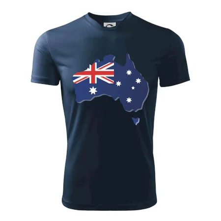 Austrálie - vlajka mapa