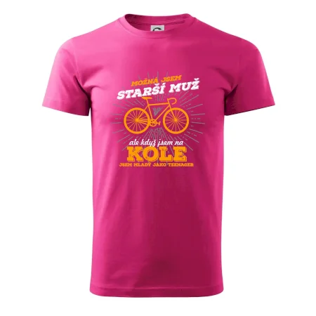 Starší muž - cyklista silniční kolo