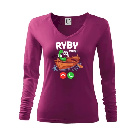 Karikatura ryby volají