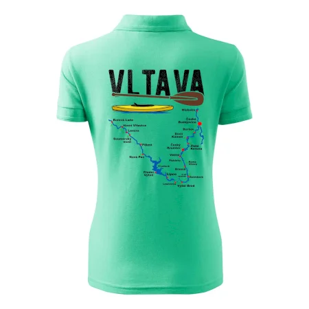 Mapa řeky Vltavy