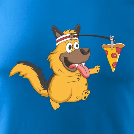 Pes s pizzou