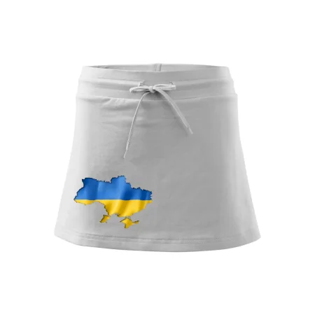 Ukrajina vlajka mapa