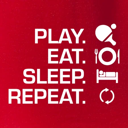 Stolní tenis - eat sleep