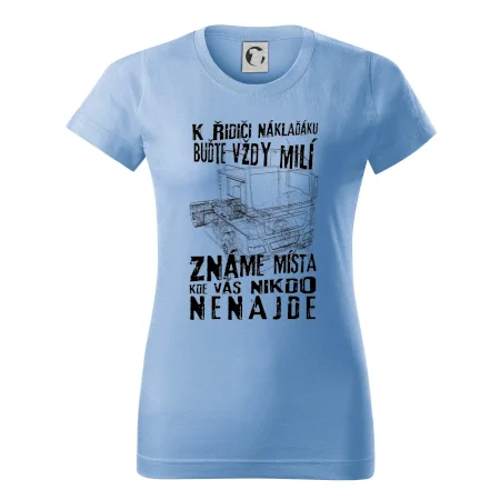 K řidiči náklaďáku buďte vždy milý