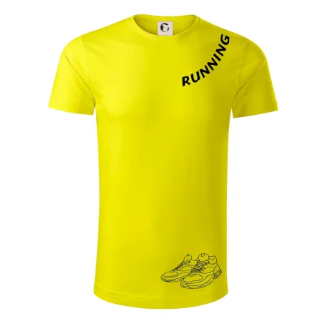 Running nápis šikmo