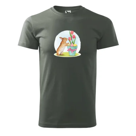 Velikonoční zajíček tulipány