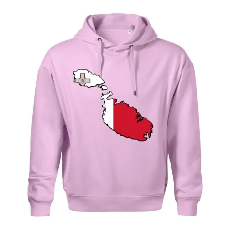 Mapa Malta s vlajkou