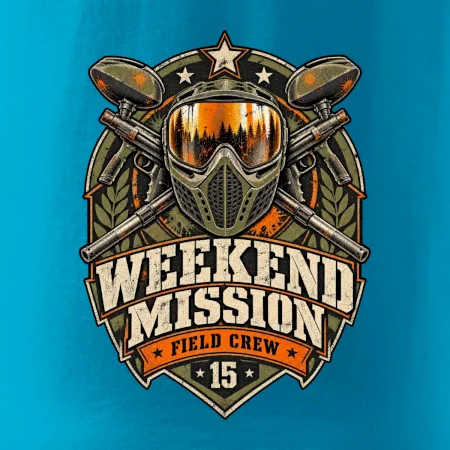 Víkendová mise vintage paintball odznak