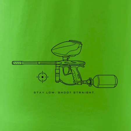 Minimalistický marker stay low shoot straight