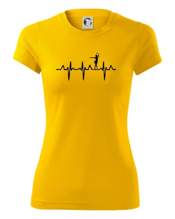 EKG tanečnice salsy