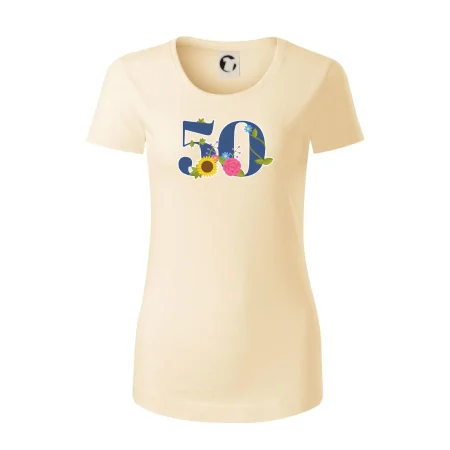 Květinové číslo kreslené - 50