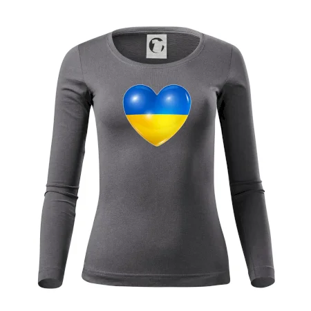 Ukrajina srdce vlajka