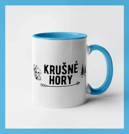 Krušné hory nápis
