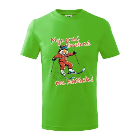 Moje první dovolená na horách hnědá  liška