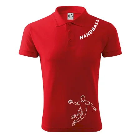 Handball nápis šikmo
