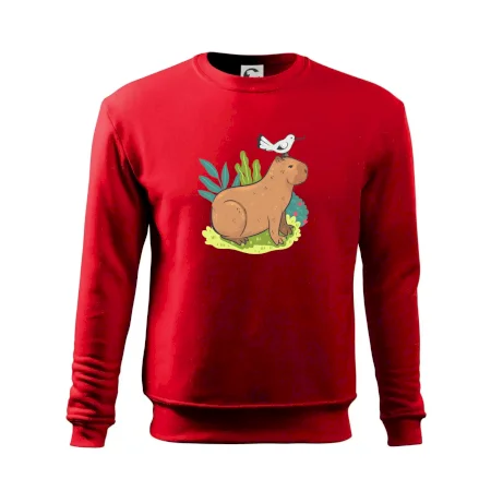Kapybara a ptáček
