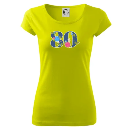 Květinové číslo kreslené - 80