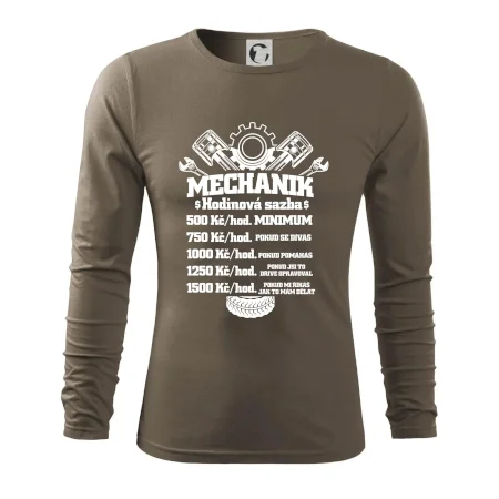 Mechanik - hodinová sazba