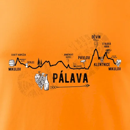 Profil kopců - Kolem Pálavy