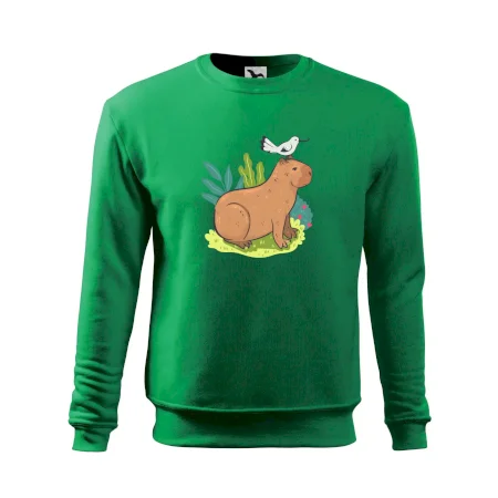 Kapybara a ptáček