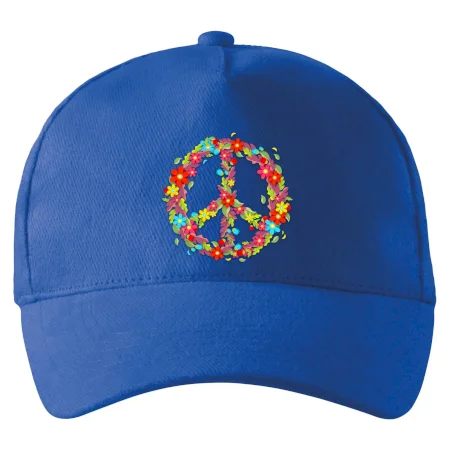 Peace symbol červené květiny