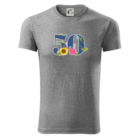Květinové číslo kreslené - 50