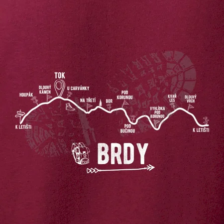 Profil kopců - Brdy