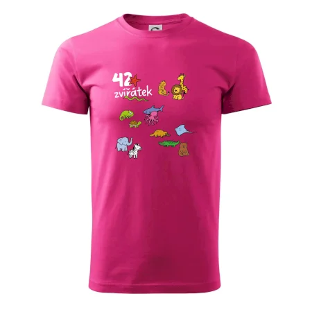 Tričko + 42 nažehlovacích zvířátek