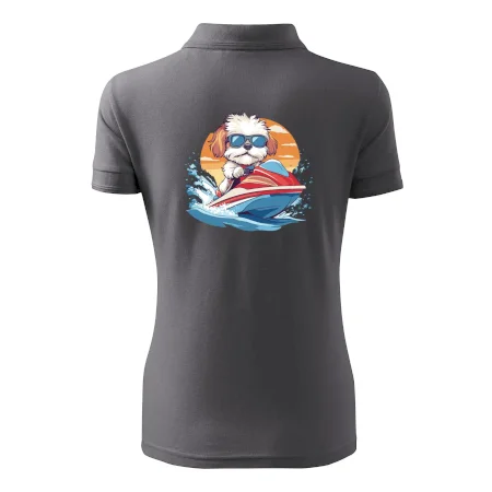 Bišonek na vodním skútru