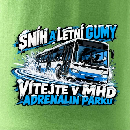Sníh a letní gumy MHD adrenalin park