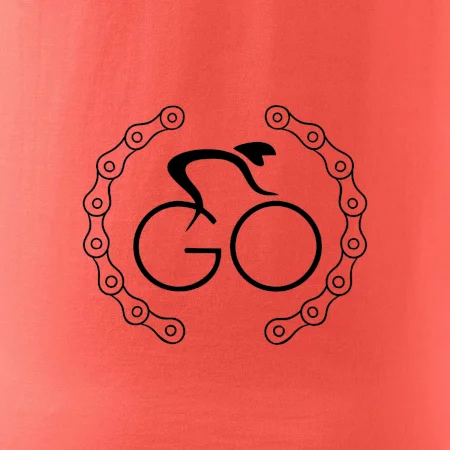 Logo cyklisty a řetěz