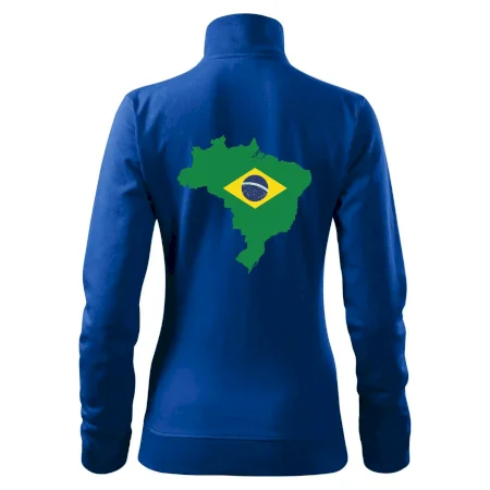 Brazílie vlajka v mapě