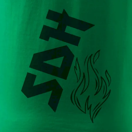 SDH nápis a plamen