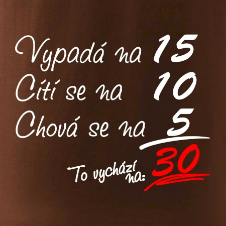 Vypadá, cítí se, chová se - 30 let