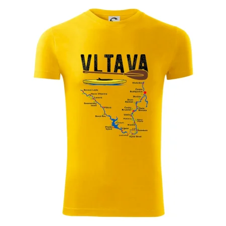 Mapa řeky Vltavy