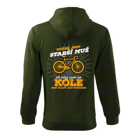 Starší muž - cyklista silniční kolo