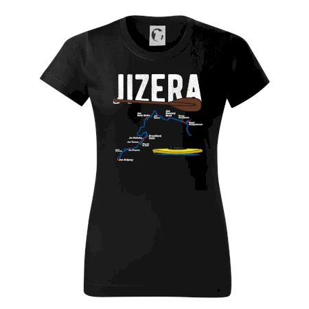 Mapa řeky Jizery