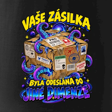 Vaše zásilka byla odeslána do jiné dimenze