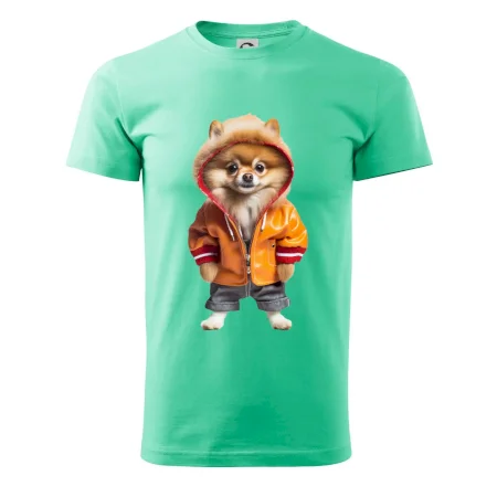 Pomeranian v bundě