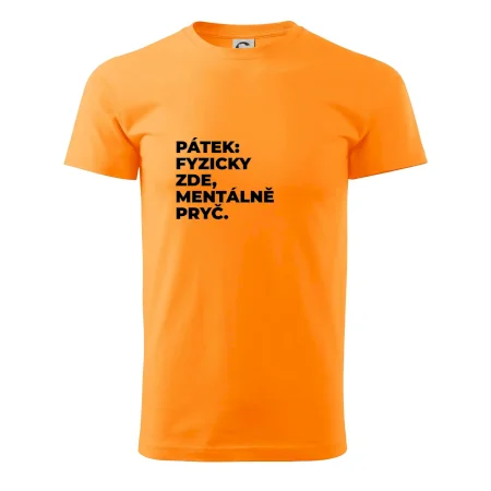 PÁTEK: FYZICKY ZDE, MENTÁLNĚ PRYČ.