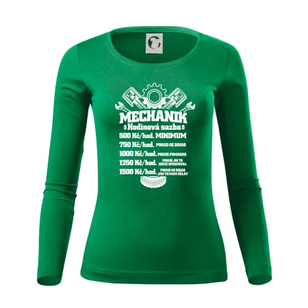 Mechanik - hodinová sazba